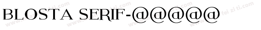 blosta serif字体转换